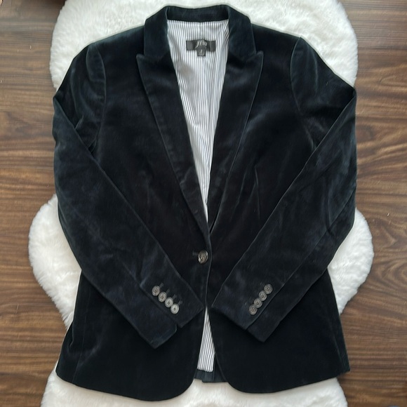 J.Crew Velvet Parke Blazer Deep Navy sz 4 - Picture 7 of 11
